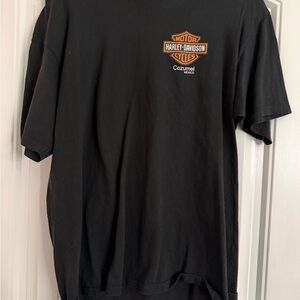 Harley-Davidson Black and Orange Short Sleeve Tee